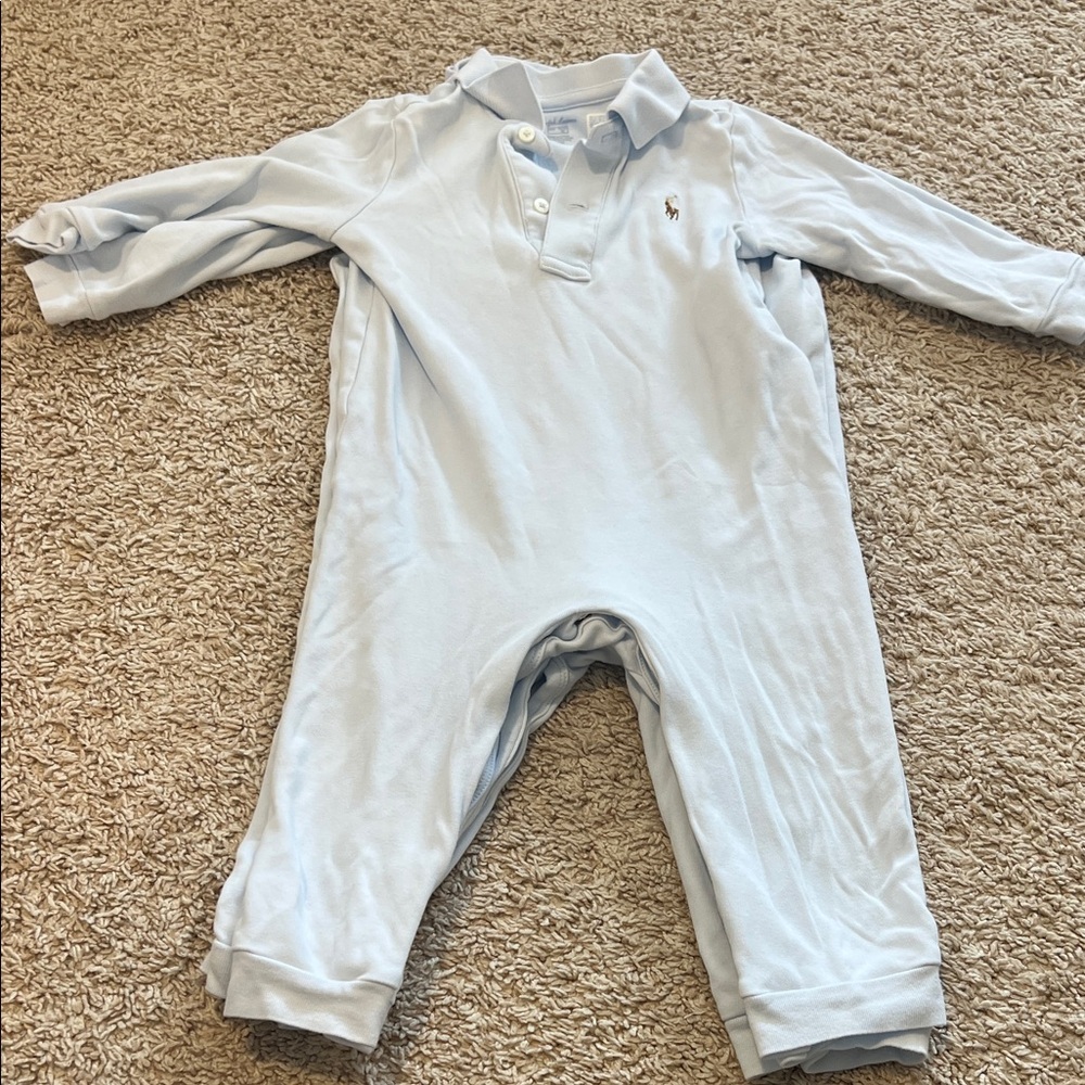 Ralph Lauren Light Blue Kids One Piece